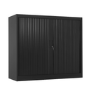 Roldeurkast 105x120 cm zwart