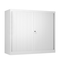 Roldeurkast 105x120 cm wit