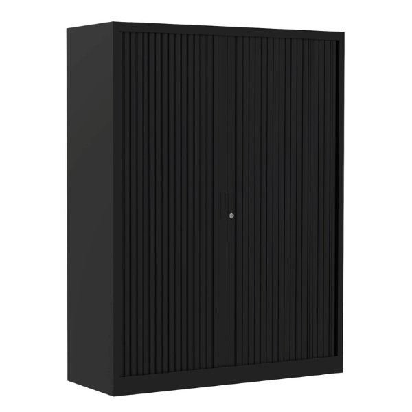 Roldeurkast FLR 160 cm zwart