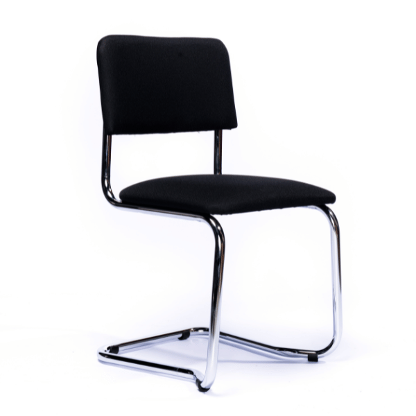 Conferentiestoel Heel Zwart/Chroom