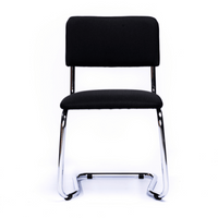 Zwarte conferentiestoel