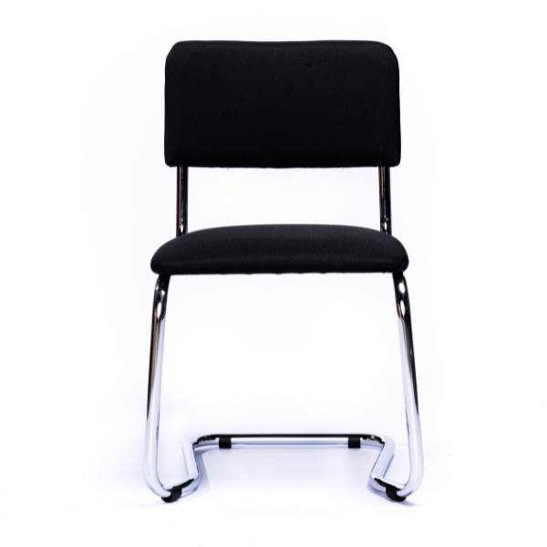 Conferentiestoel Heel Zwart/Chroom