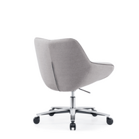 Rien conferentiestoel in lichtgrijze stof