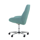 Zijaanzicht van conferentiestoel Rien blauw