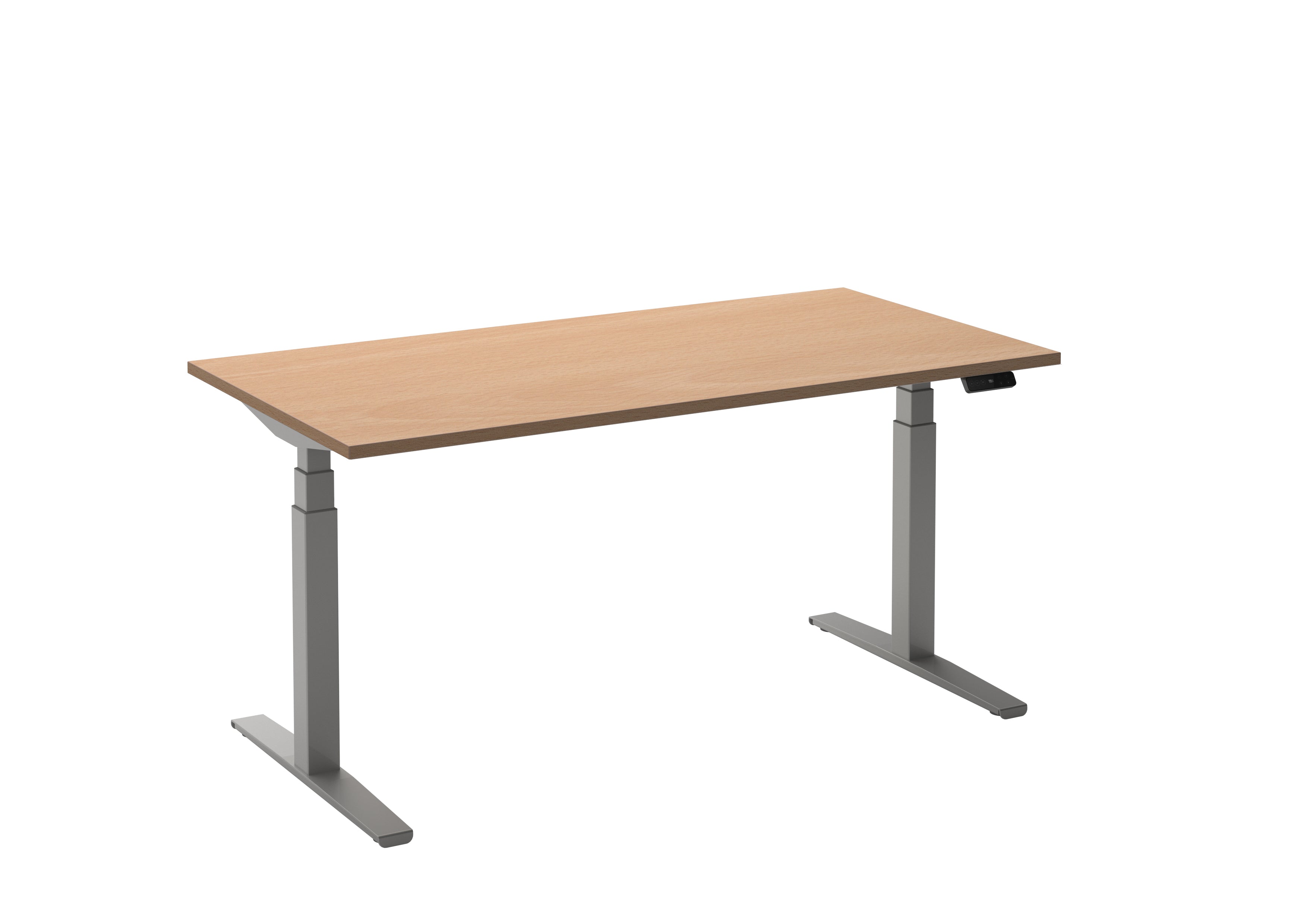 Bureau Flex 2 180x80 Aluminium/Beuken