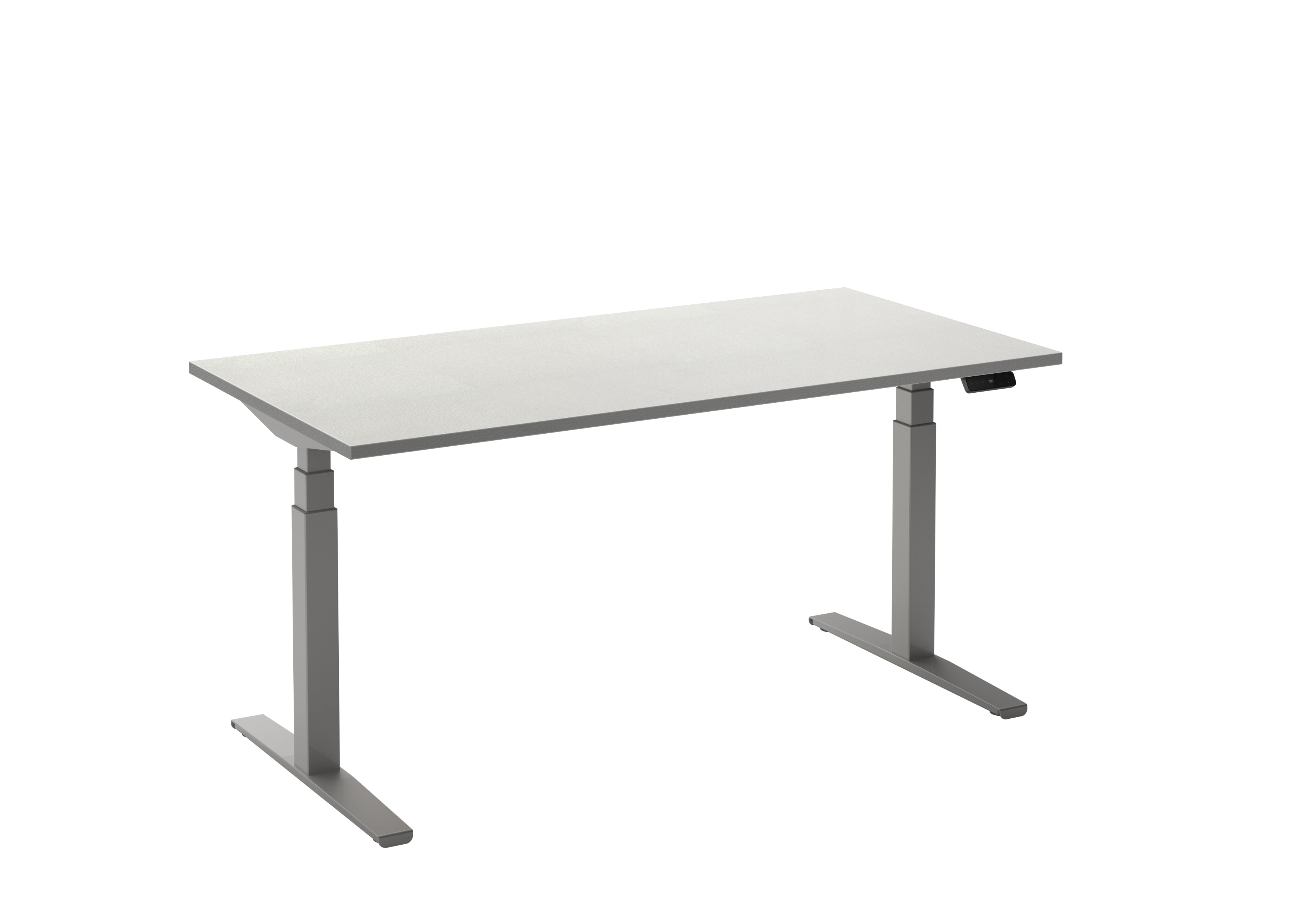 Bureau Flex 2 180x80 Aluminium/Wit