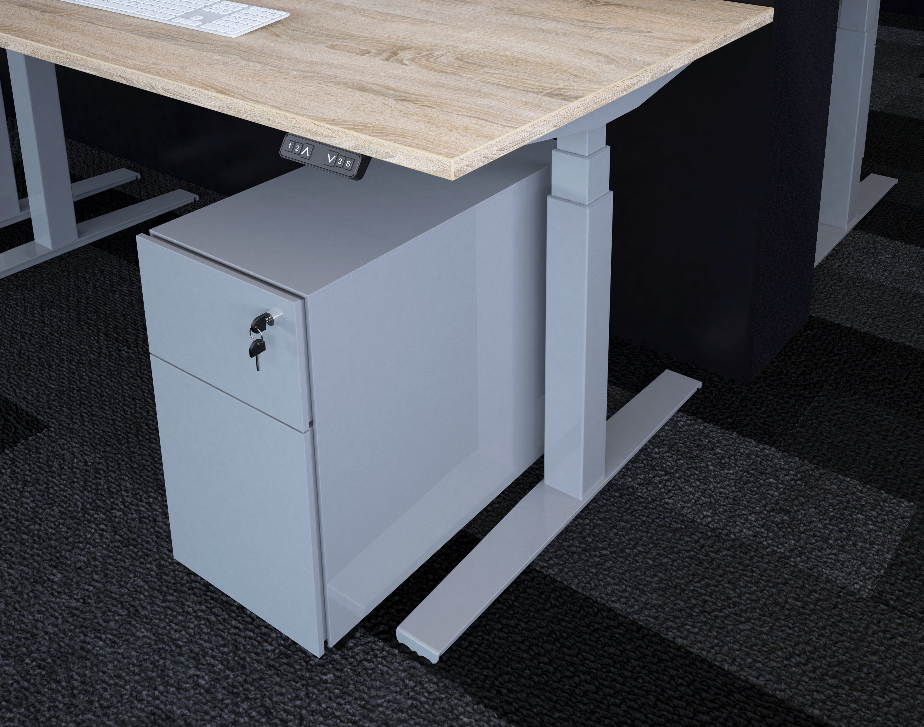 Bureau Flex 2 elektrisch verstelbaar (2 motorig) 180x80 cm