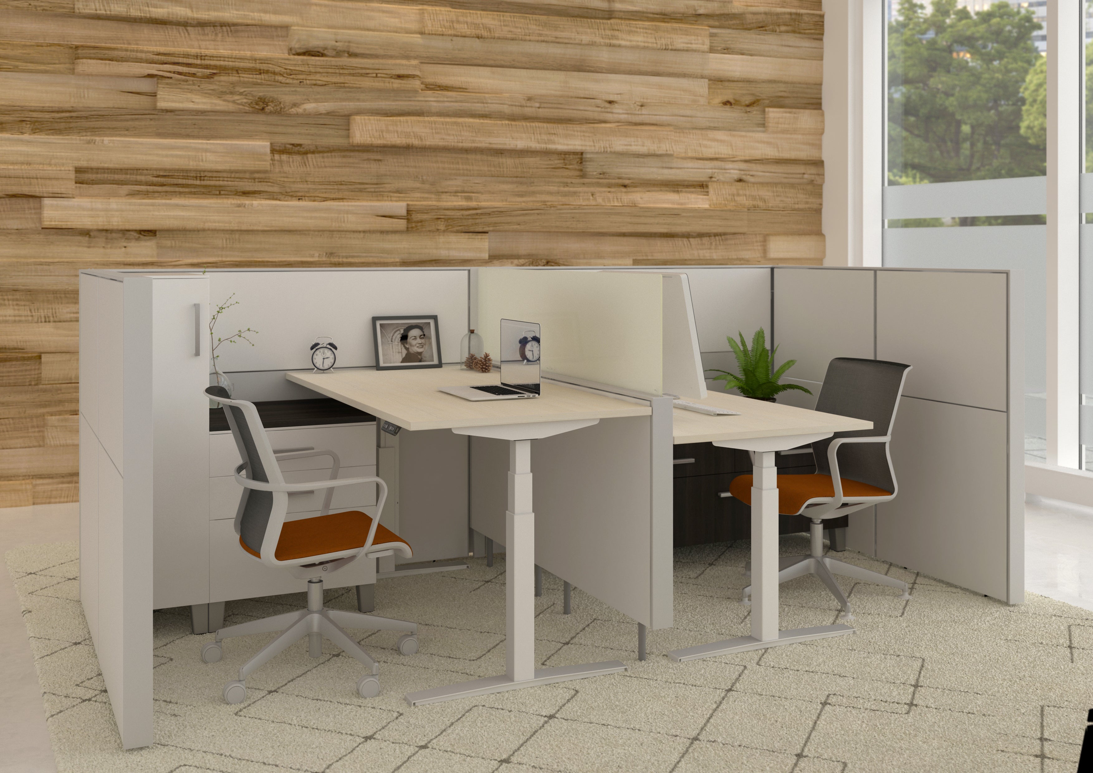 Bureau Flex 2 elektrisch verstelbaar (2 motorig) 180x80 cm