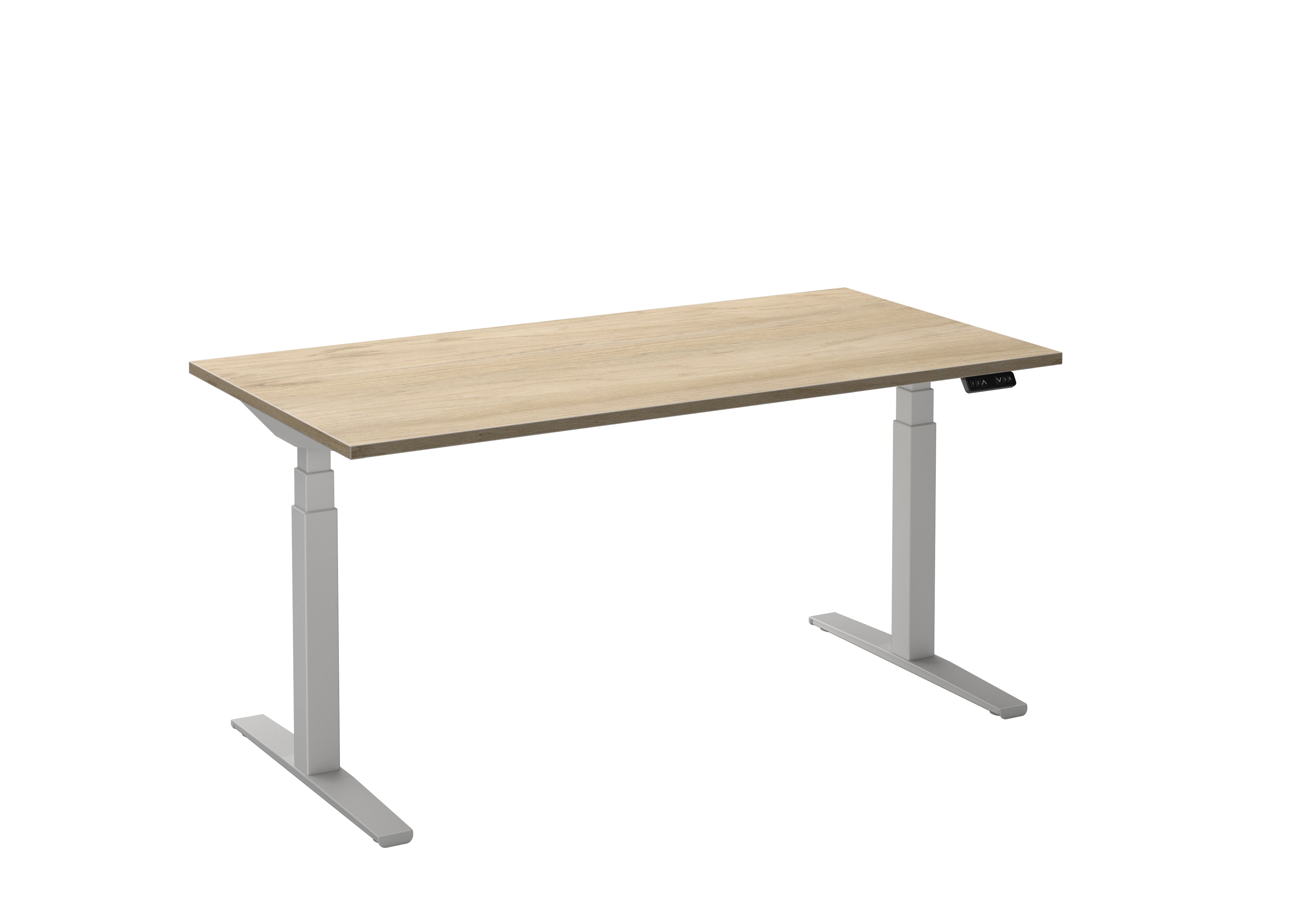 Flex 2 bureau Furniture Link 200x80 cm Wit/Eiken wit