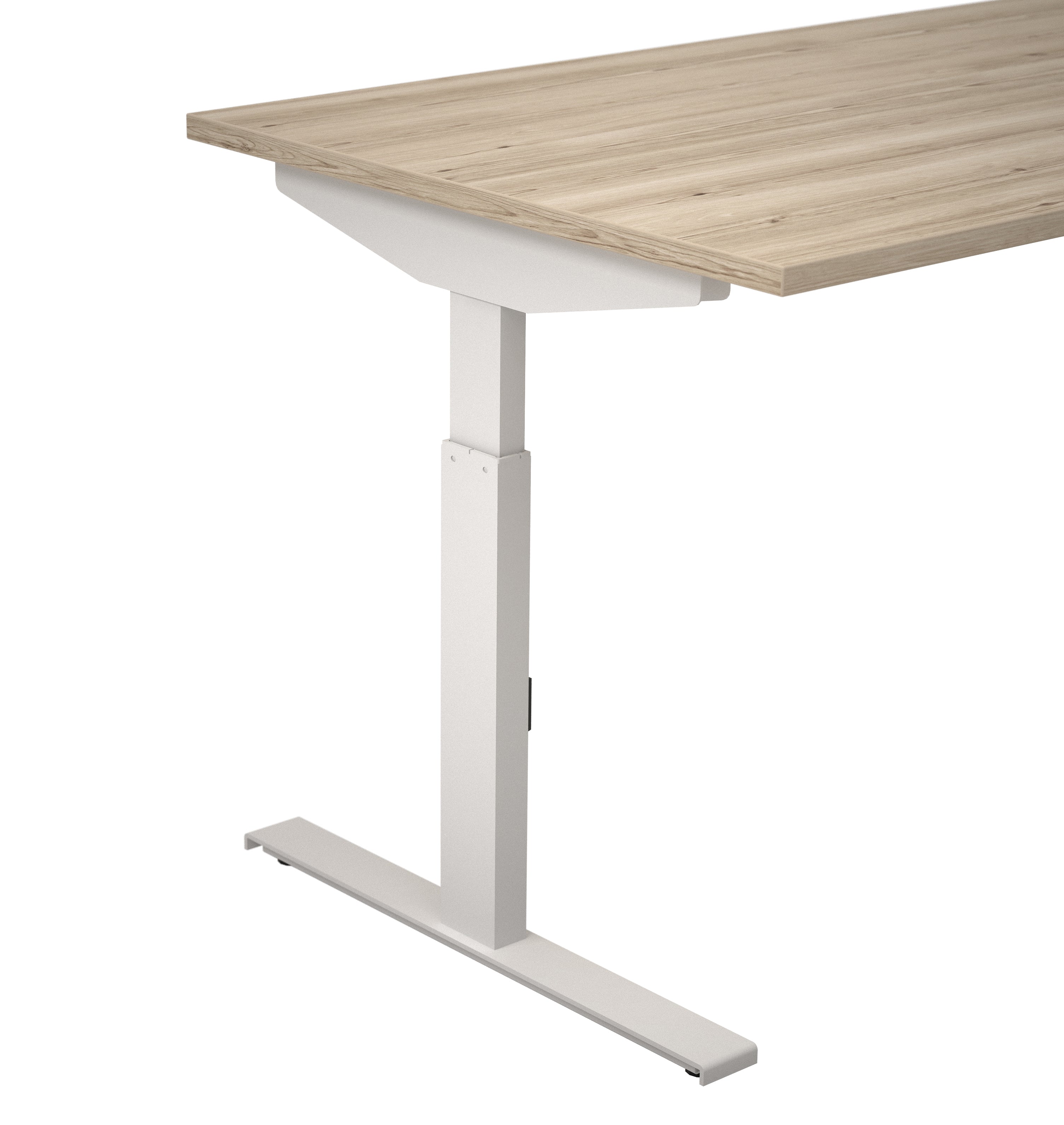 Move-t bureau 120x80 9010/Eiken tabak poot