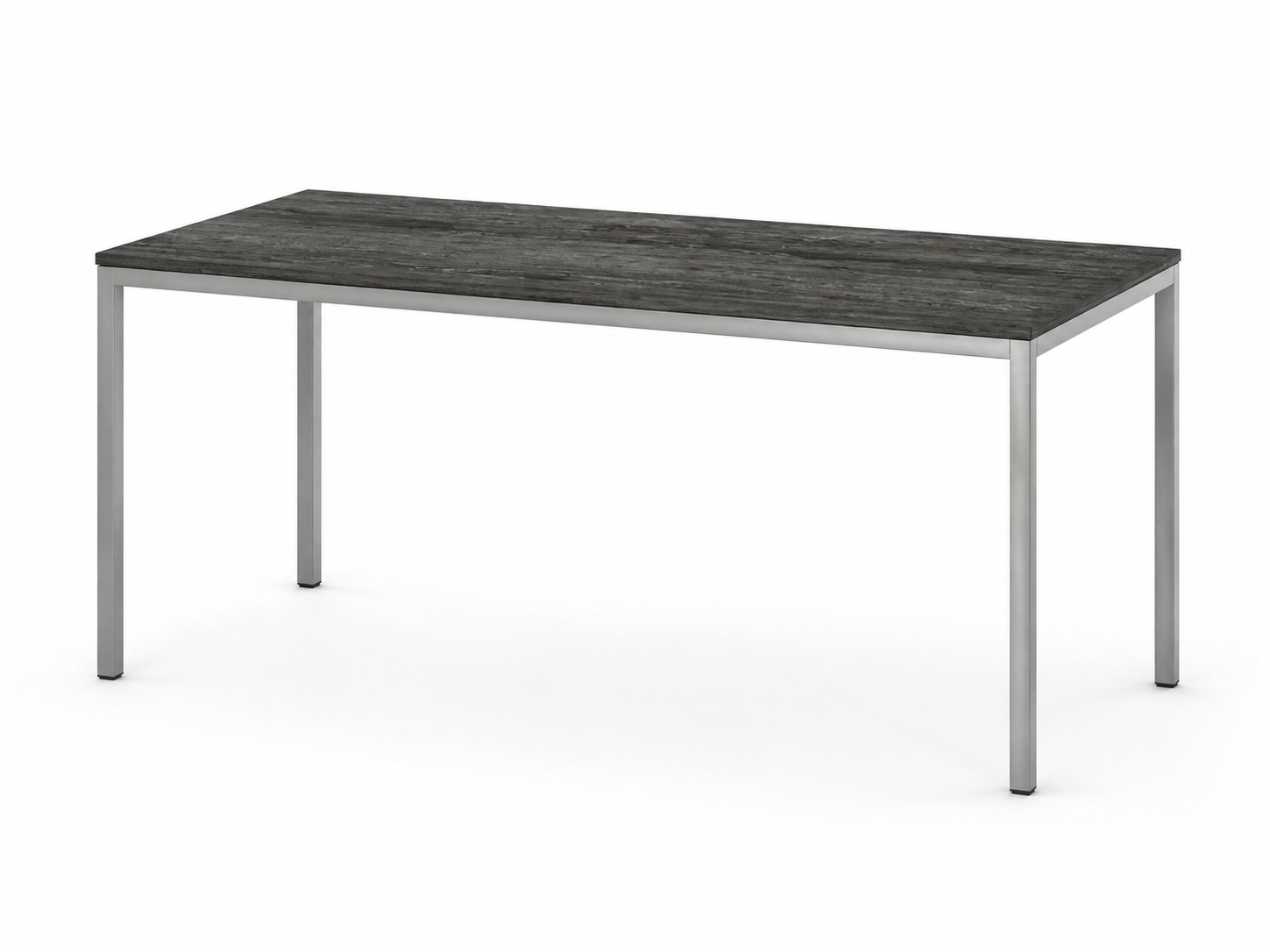Kantinetafel TABL 180x80cm Aluminium frame en Logan eiken blad