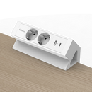 Opbouwunit Juno Zwart (2x 220V, 1x USB-A+C)