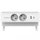 Opbouwunit Juno Zwart (2x 220V, 1x USB-A+C)