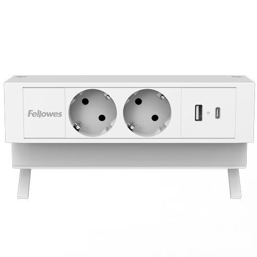 Opbouwunit Juno Zwart (2x 220V, 1x USB-A+C)