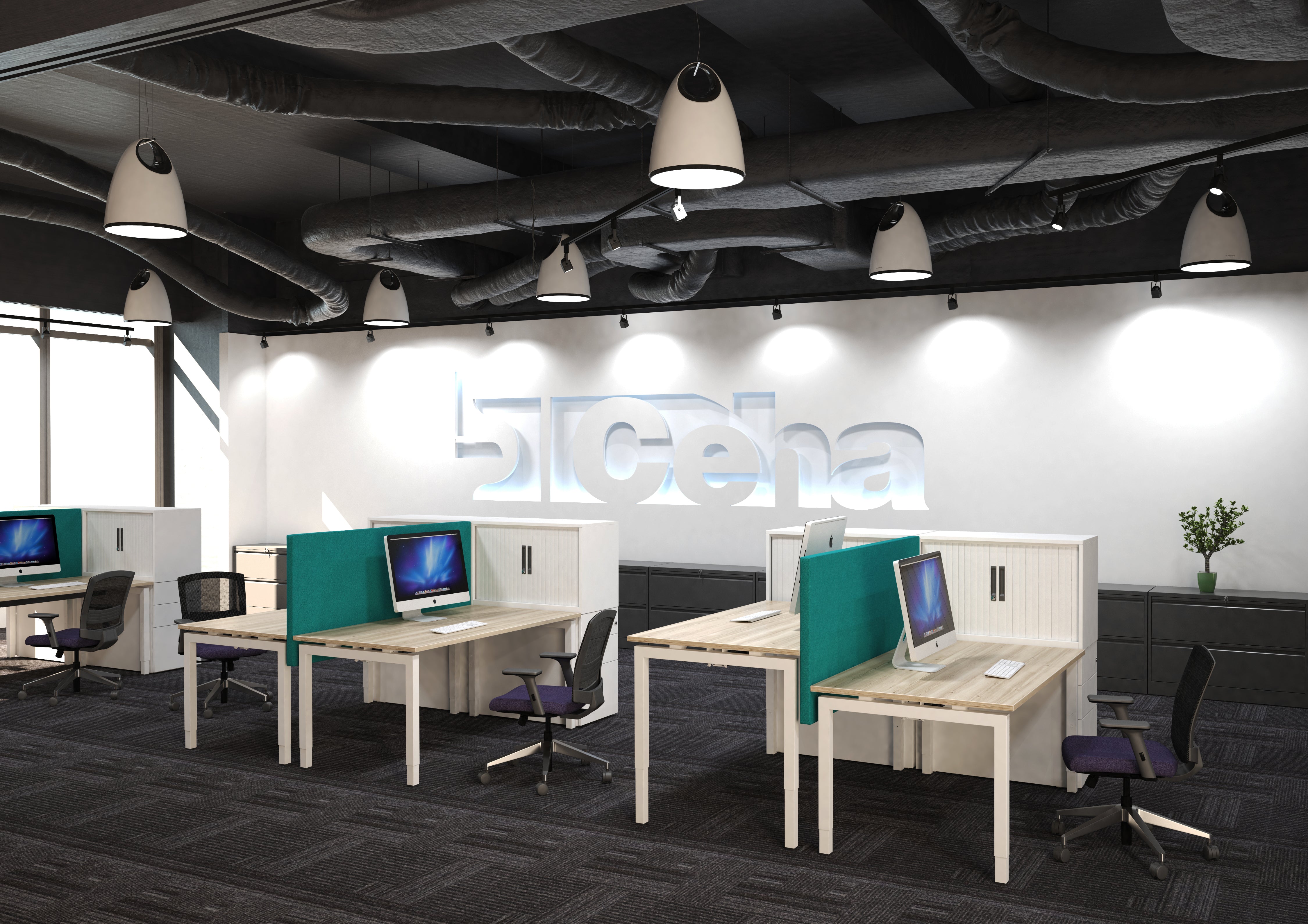 Bureau Move 4 (U-poot) 180x80 cm