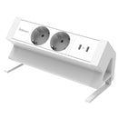 Opbouwunit Juno Zwart (2x 220V, 1x USB-A+C)