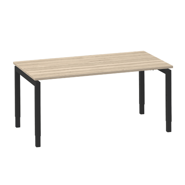 Move U bureau 120x80 cm rustiek eiken wit