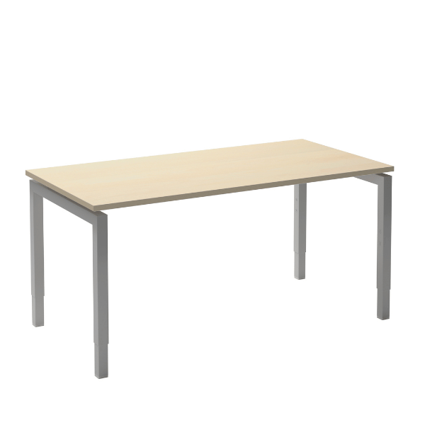 Move 4 bureau aluminium/ahorn