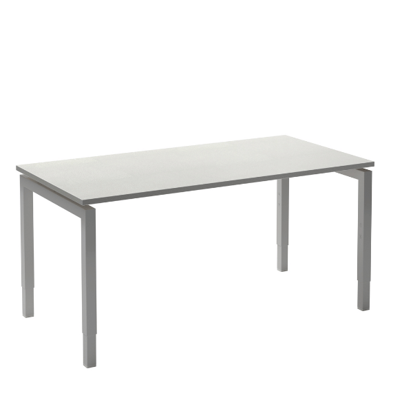 Move 4 bureau aluminium/wit