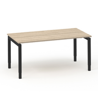 Bureau Move 4 140x80 zwart/eiken wit