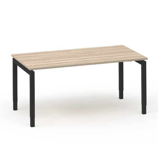 Bureau Move 4 140x80 zwart/eiken wit