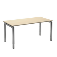 Move 4 bureau 140x80 aluminium/ahorn