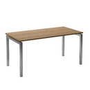 Move 4 bureau 140x80 aluminium/eiken tabak