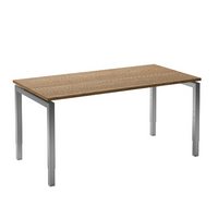 Move 4 bureau 140x80 aluminium/eiken tabak