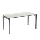 Move 4 bureau 140x80 aluminium/wit