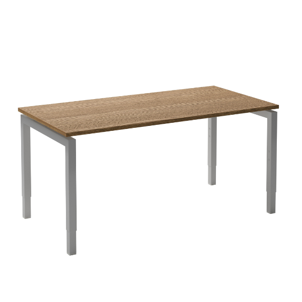 Move 4 bureau 140x80 wit/eiken tabak