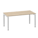 Move 4 bureau 140x80 wit/eiken wit