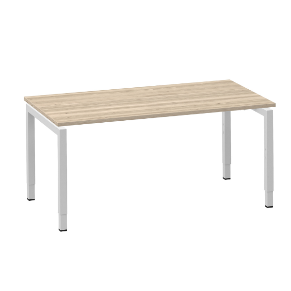 Move 4 bureau 140x80 wit/eiken wit