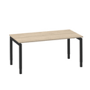 Bureau Move 4 160x80 cm Zwart/Eiken Wit
