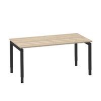 Move 4 bureau Furniture Link 200x100 Zwart/Eiken wit