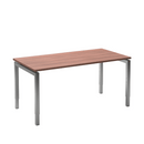 Move 4 bureau Furniture Link 200x100 Aluminium/Havanna