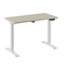 Bureau Flex 1 elektrisch verstelbaar QA (1 motorig) 120x60 cm Wit/Ahorn