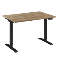 Bureau Flex 1 elektrisch verstelbaar QA (1 motorig) 120x80 cm Zwart/Robson
