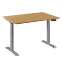 Flex 1 bureau Furniture Link 120x80 cm Aluminium/Beuken