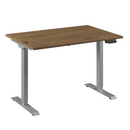 Flex 1 bureau Furniture Link 120x80 cm Aluminium/Eiken tabak