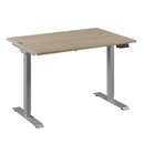 Flex 1 bureau Furniture Link 120x80 cm Aluminium/Eiken wit