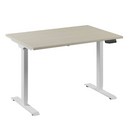 Bureau Flex 1 elektrisch verstelbaar QA (1 motorig) 120x80 cm Wit/Ahorn