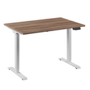 Bureau Flex 1 elektrisch verstelbaar QA (1 motorig) 120x80 cm Wit/Eiken tabak