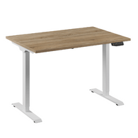 Bureau Flex 1 elektrisch verstelbaar QA (1 motorig) 120x80 cm Wit/Robson