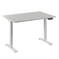 Bureau Flex 1 elektrisch verstelbaar QA (1 motorig) 120x80 cm Wit/wit