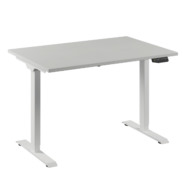 Bureau Flex 1 elektrisch verstelbaar QA (1 motorig) 120x80 cm Wit/wit