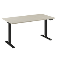 Bureau Flex 1 60x80 Zwart/Ahorn