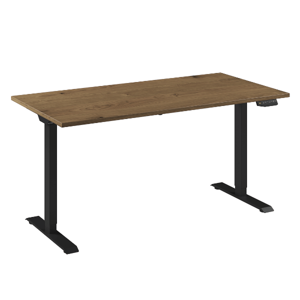 Bureau Flex 1 60x80 Zwart//eiken tabak