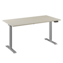 Bureau Flex 1 60x80 aluminium/ahorn