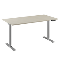 Bureau Flex 1 60x80 aluminium/ahorn