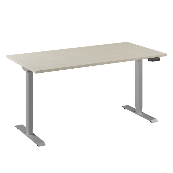 Bureau Flex 1 60x80 aluminium/ahorn